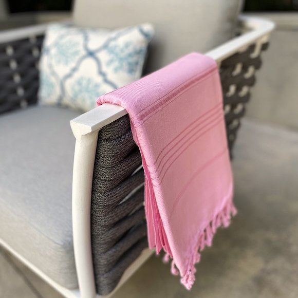 Sand Free Light Pink 100% Turkish Cotton Beach Bath Towel Citizens of the Beach - Picture 1 of 2